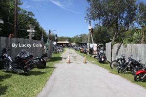 Luckys Biker Outpost on Loop Road In The Florida Everglades.